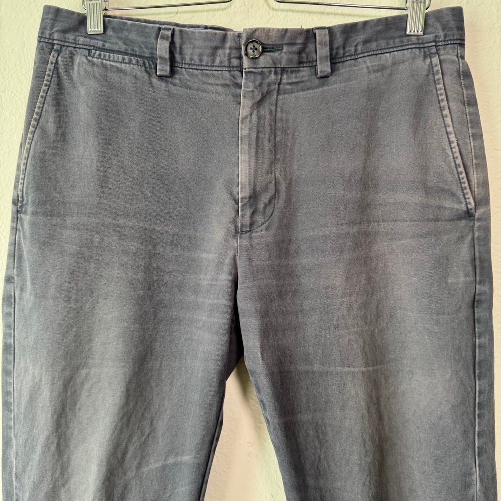 Johnston & Murphy Gray Mens 33x30 Regular Fit Pima Cotton Chino Pants 74-3858 - Picture 9 of 9